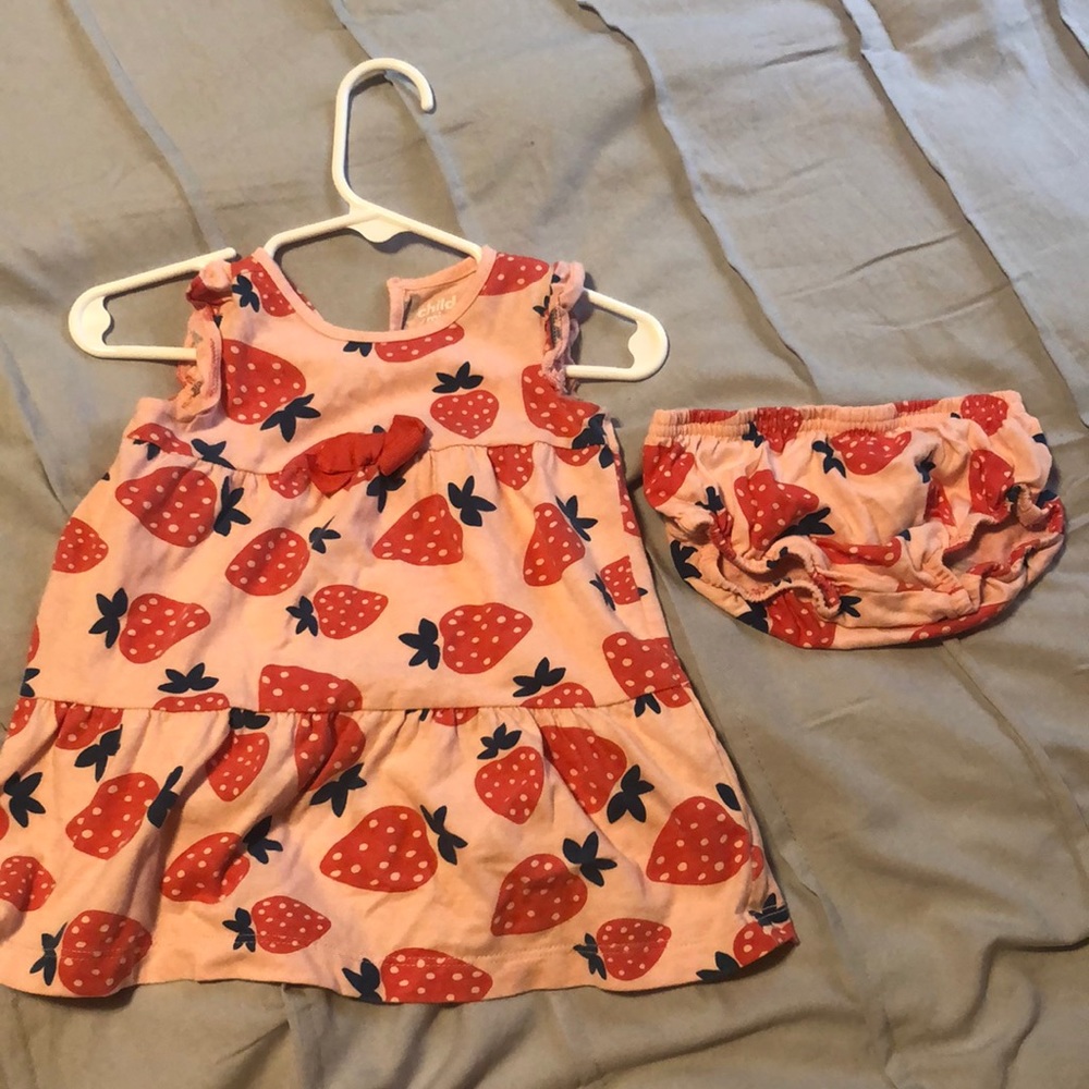Strawberry 2 piece dress